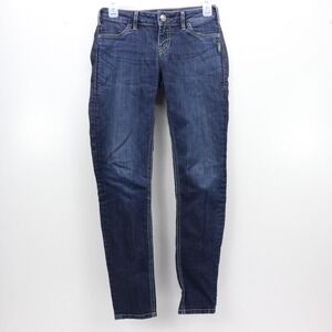 Silver Suki Jeggings Womens Jeans 26x29 Dark Wash Denim Stretch Pockets